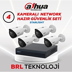 4 Kameralı Ip Poeli Güvenlik Kamera Seti