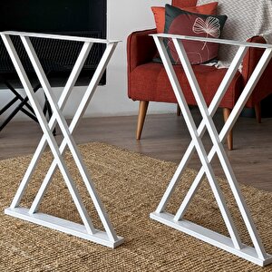 Metal Masa-yemek Masası- Çalışma Masası Ayağı 2 Adet Ayak 72 Cm Mobilya Ayağı
