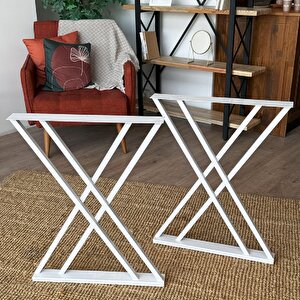 Metal Masa-yemek Masası- Çalışma Masası Ayağı 2 Adet Ayak 72 Cm Mobilya Ayağı