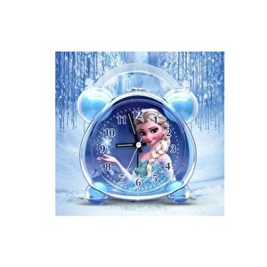 İşikli Elsa Masa Saati, Mavi, 12x9 Mavi