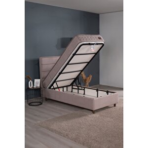 Hilton Sandıklı Baza Başlık Seti Vizon (yatak Dahi̇l Deği̇ldi̇r) 100x200 cm