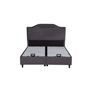 Royal Lux Sandıklı Baza Başlık Seti Antrasi̇t (yatak Dahi̇l Deği̇ldi̇r) 160x200 cm