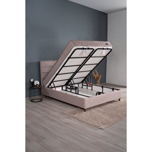 Hilton Sandıklı Baza Başlık Seti Vizon (yatak Dahi̇l Deği̇ldi̇r) 150x200 cm