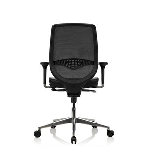 Bürosit Rhyme Alüminyum Ayarlı Kolçaklı Çalışma Koltuğu (suni Deri)