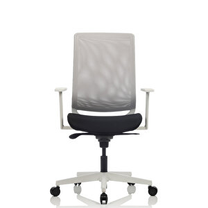 Reflex 9 Beyaz Plastik Çalışma Koltuğu (kumaş)