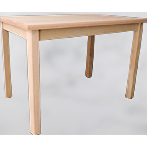 Masa 12898 Cafe Model Kayın  Ayak Kaplama Tabla Ham Sabi̇t Masa Kutu Sevk Elyapı