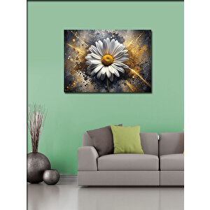 Kanvas Tablo Beyaz Papatya 70x100 cm