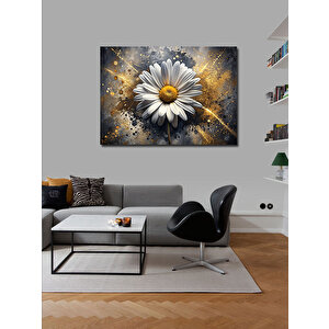 Kanvas Tablo Beyaz Papatya 70x100 cm