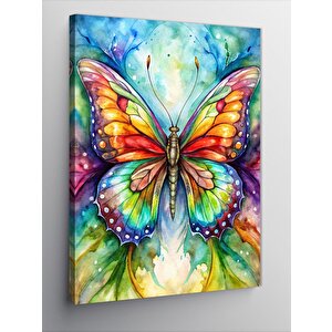 Kanvas Tablo Renkli Kelebek 70x100 cm