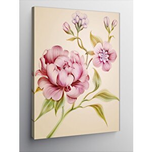 Kanvas Tablo Pembe Çiçekler 70x100 cm