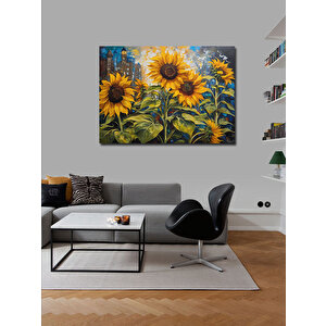 Kanvas Tablo Ay Çiçekleri 100x140 cm