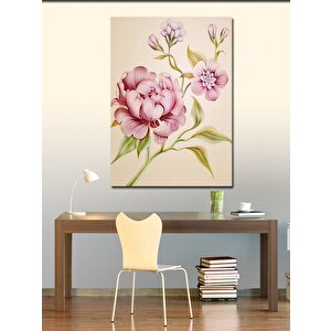 Kanvas Tablo Pembe Çiçekler 100x140 cm
