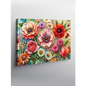 Kanvas Tablo Çiçekler 70x100 cm