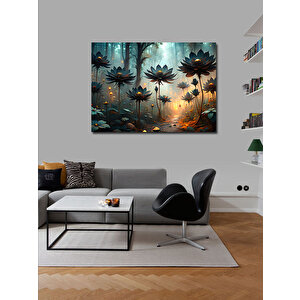 Kanvas Tablo Ormandaki Çiçekler 100x140 cm