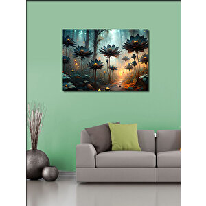 Kanvas Tablo Ormandaki Çiçekler 100x140 cm
