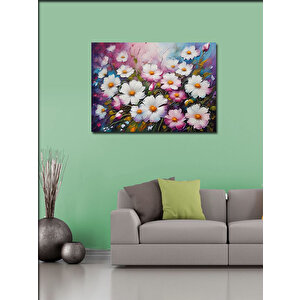 Kanvas Tablo Renkli Çiçekler 100x140 cm