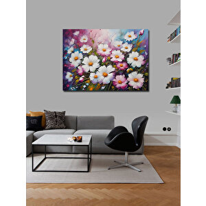 Kanvas Tablo Renkli Çiçekler 100x140 cm