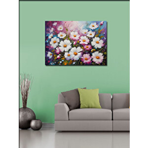Kanvas Tablo Renkli Çiçekler 70x100 cm