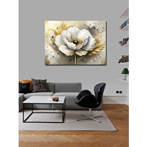 Kanvas Tablo Beyaz Çiçek 70x100 cm