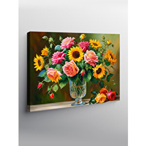 Kanvas Tablo Vazodaki Çiçekler 70x100 cm