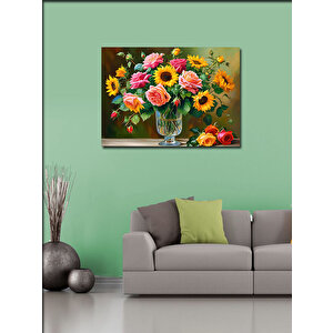 Kanvas Tablo Vazodaki Çiçekler 70x100 cm
