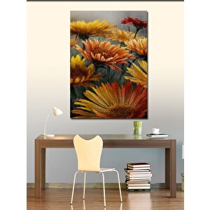 Kanvas Tablo Sarı Çiçekler 100x140 cm