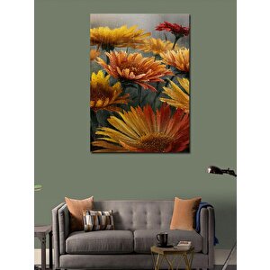 Kanvas Tablo Sarı Çiçekler 70x100 cm