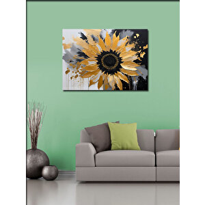 Kanvas Tablo Sarı Çiçek 100x140 cm