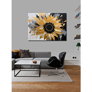 Kanvas Tablo Sarı Çiçek 100x140 cm