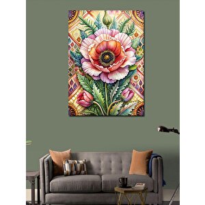 Kanvas Tablo Kırmızı Çiçek 70x100 cm