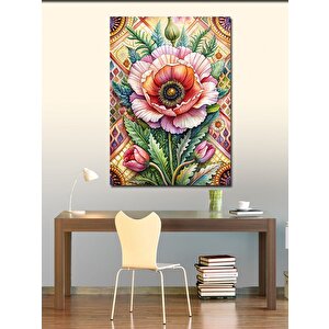 Kanvas Tablo Kırmızı Çiçek 70x100 cm