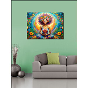 Kanvas Tablo Çiçekler İçindeki Kadın 70x100 cm
