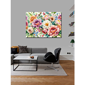 Kanvas Tablo Renkli Çiçekler 70x100 cm