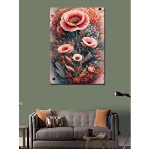 Kanvas Tablo Pembe Çiçekler 70x100 cm