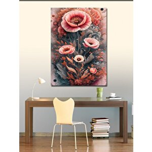 Kanvas Tablo Pembe Çiçekler 70x100 cm