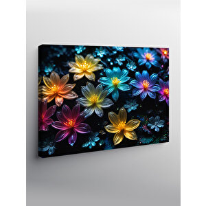 Kanvas Tablo Renkli Çiçekler 100x140 cm