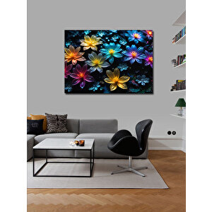 Kanvas Tablo Renkli Çiçekler 100x140 cm