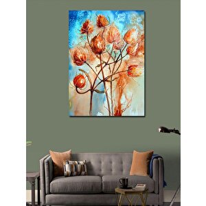 Kanvas Tablo Kırmızı Çiçekler 70x100 cm