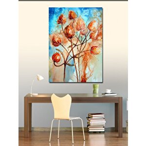 Kanvas Tablo Kırmızı Çiçekler 70x100 cm