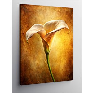 Kanvas Tablo Beyaz Çiçek 70x100 cm