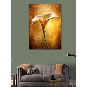 Kanvas Tablo Beyaz Çiçek 70x100 cm