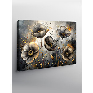 Kanvas Tablo Beyaz Gelincik Çiçekleri 100x140 cm