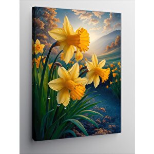 Kanvas Tablo Sarı Çiçekler 70x100 cm