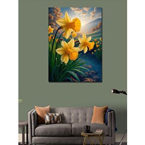 Kanvas Tablo Sarı Çiçekler 70x100 cm