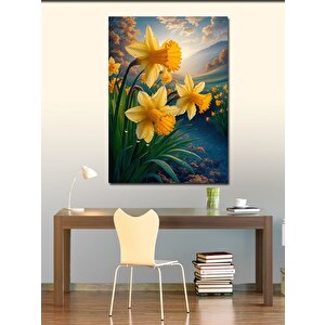 Kanvas Tablo Sarı Çiçekler 70x100 cm
