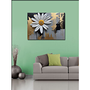 Kanvas Tablo Beyaz Papatya 70x100 cm