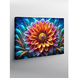 Kanvas Tablo Renkli Çiçek 100x140 cm
