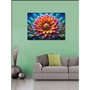 Kanvas Tablo Renkli Çiçek 100x140 cm