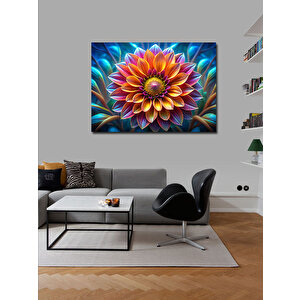 Kanvas Tablo Renkli Çiçek 100x140 cm