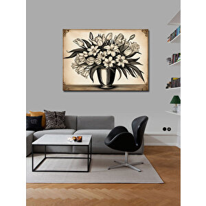 Kanvas Tablo Vazodaki Çiçekler 100x140 cm